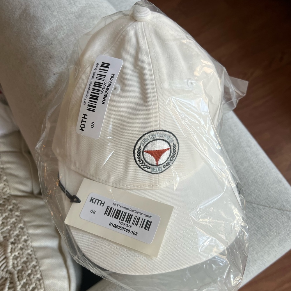 KITH x Taylormade Crest Dad Hat - Sandrift
